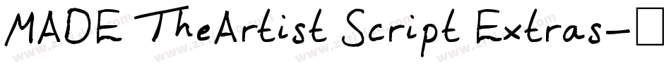MADE TheArtist Script Extras字体转换